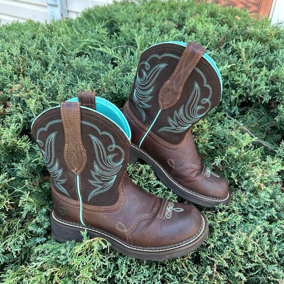 Ariat Fatbaby Heritage Dapper Western Boots Women’s Size‎ 6.5 Royal Chocolate - Picture 5 of 16